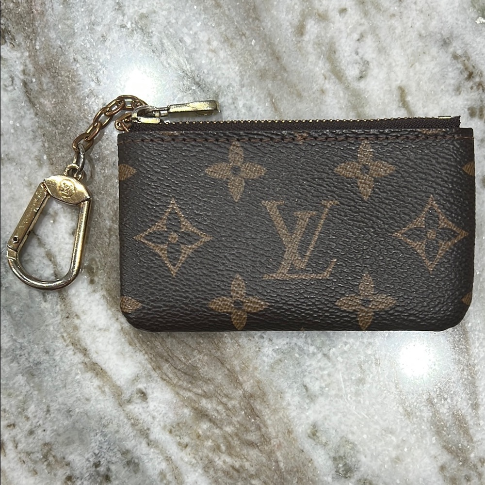 Louis Vuitton Brown Monogram Key Pouch